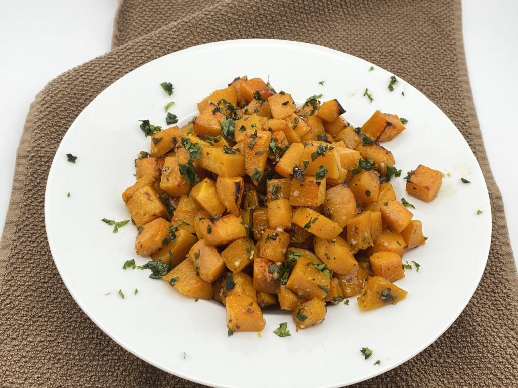 Maple Syrup Roasted Butternut Squash