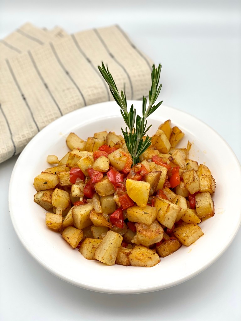 Roasted Potatoes with Onions and Peppers