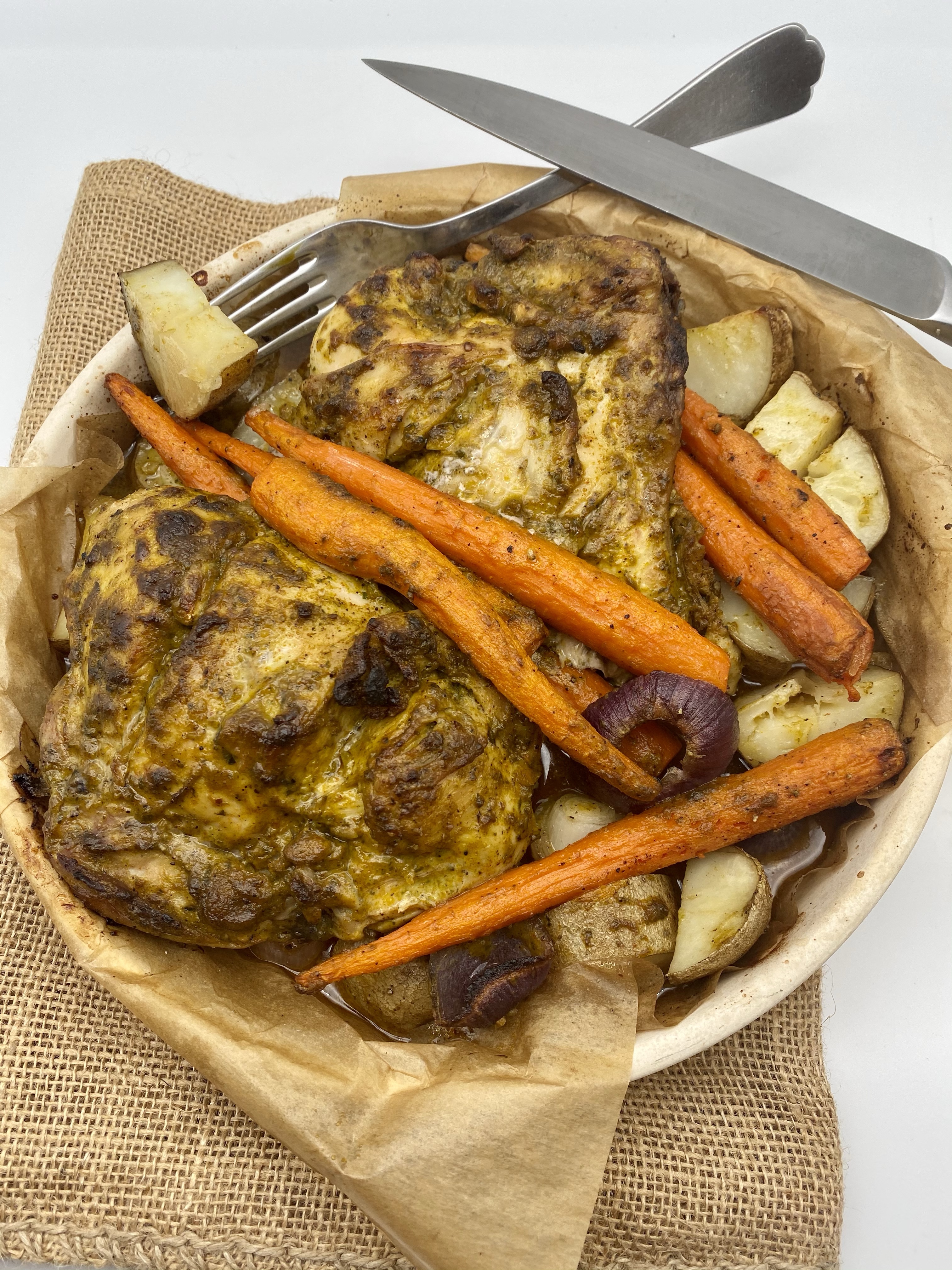 Roasted Chicken Breasts Piri Piri