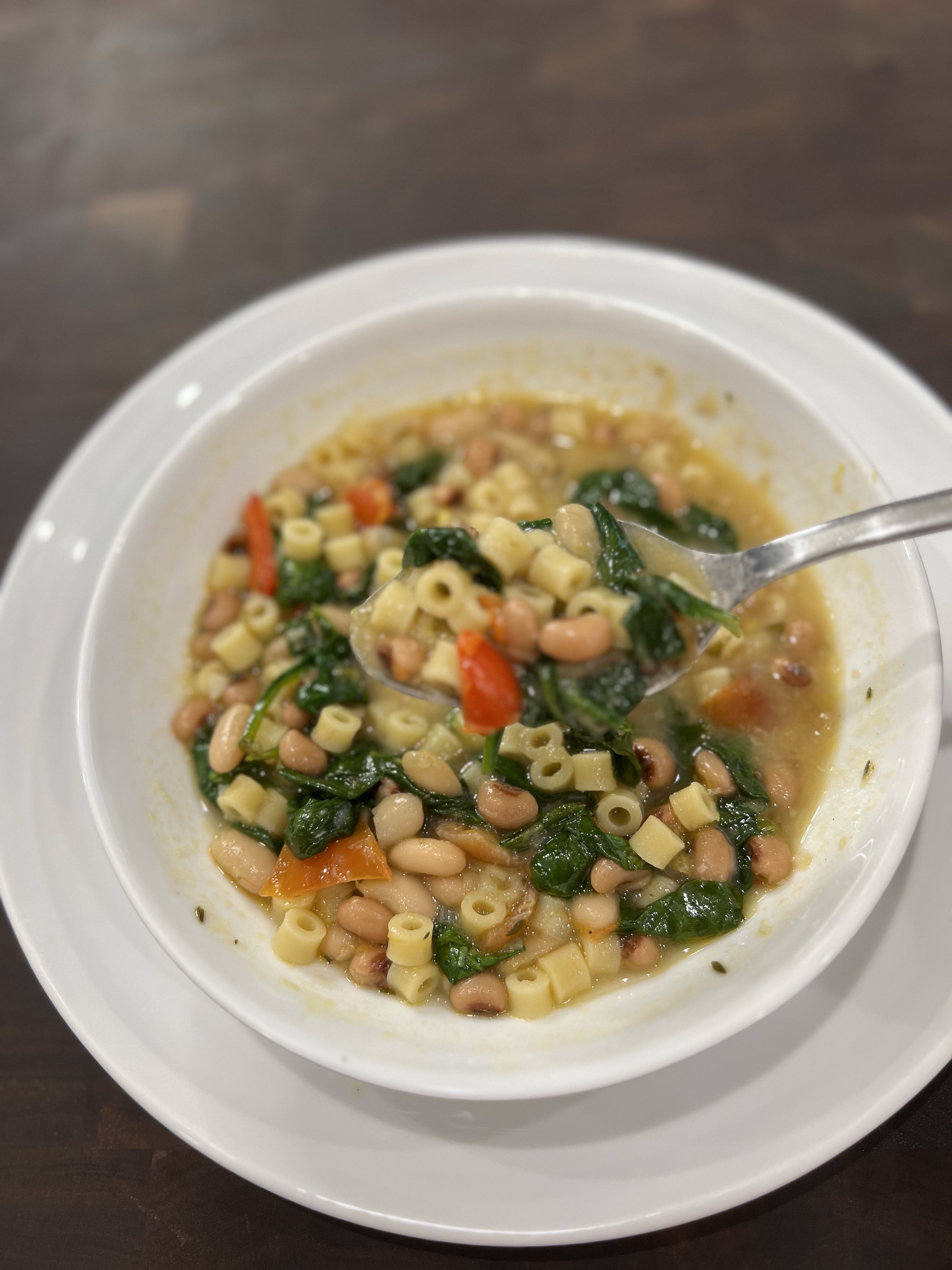 Best Cannellini and Black Eye Pea with Veggies Soup