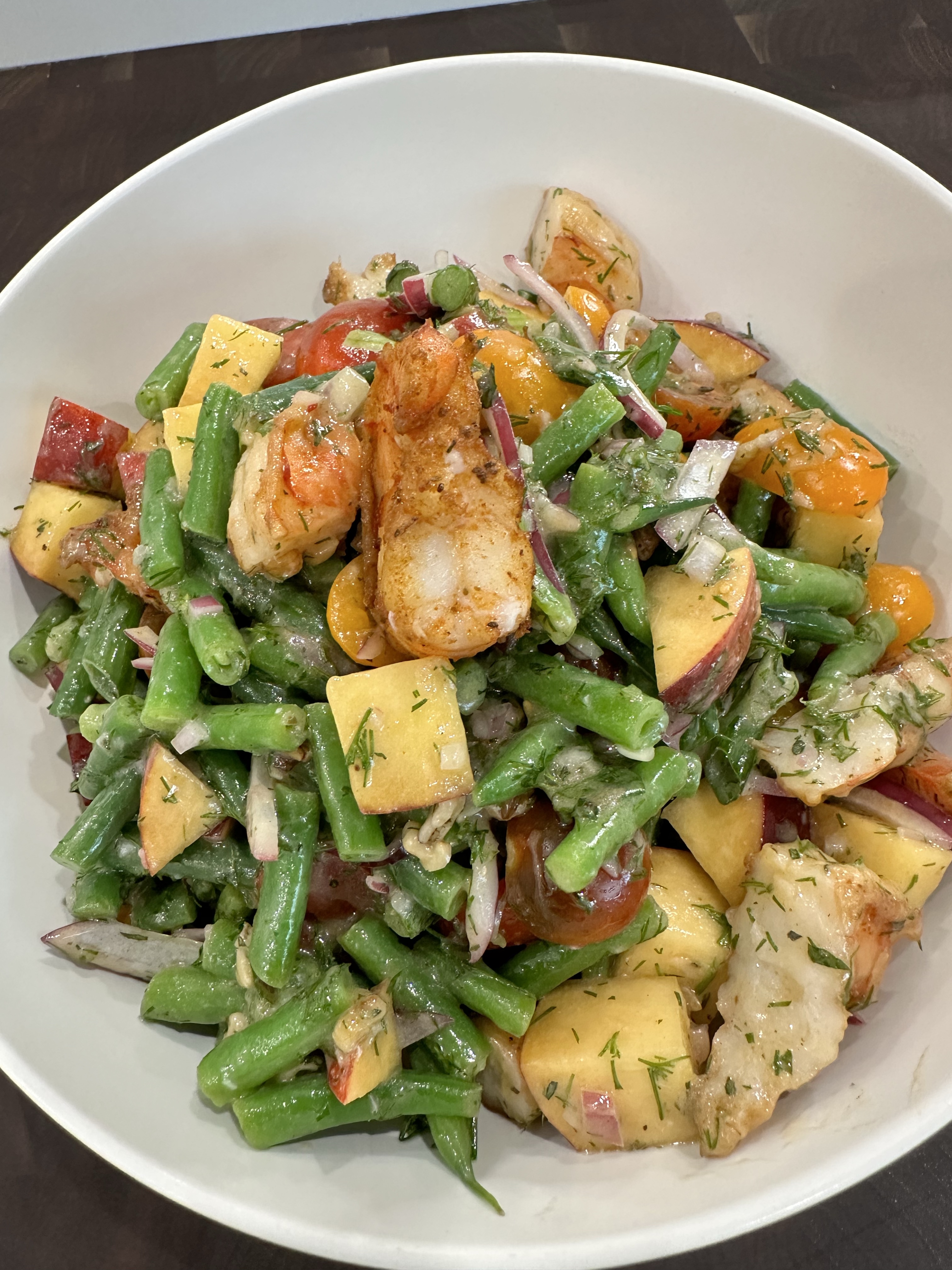 Haricots Vert Shrimps Salad