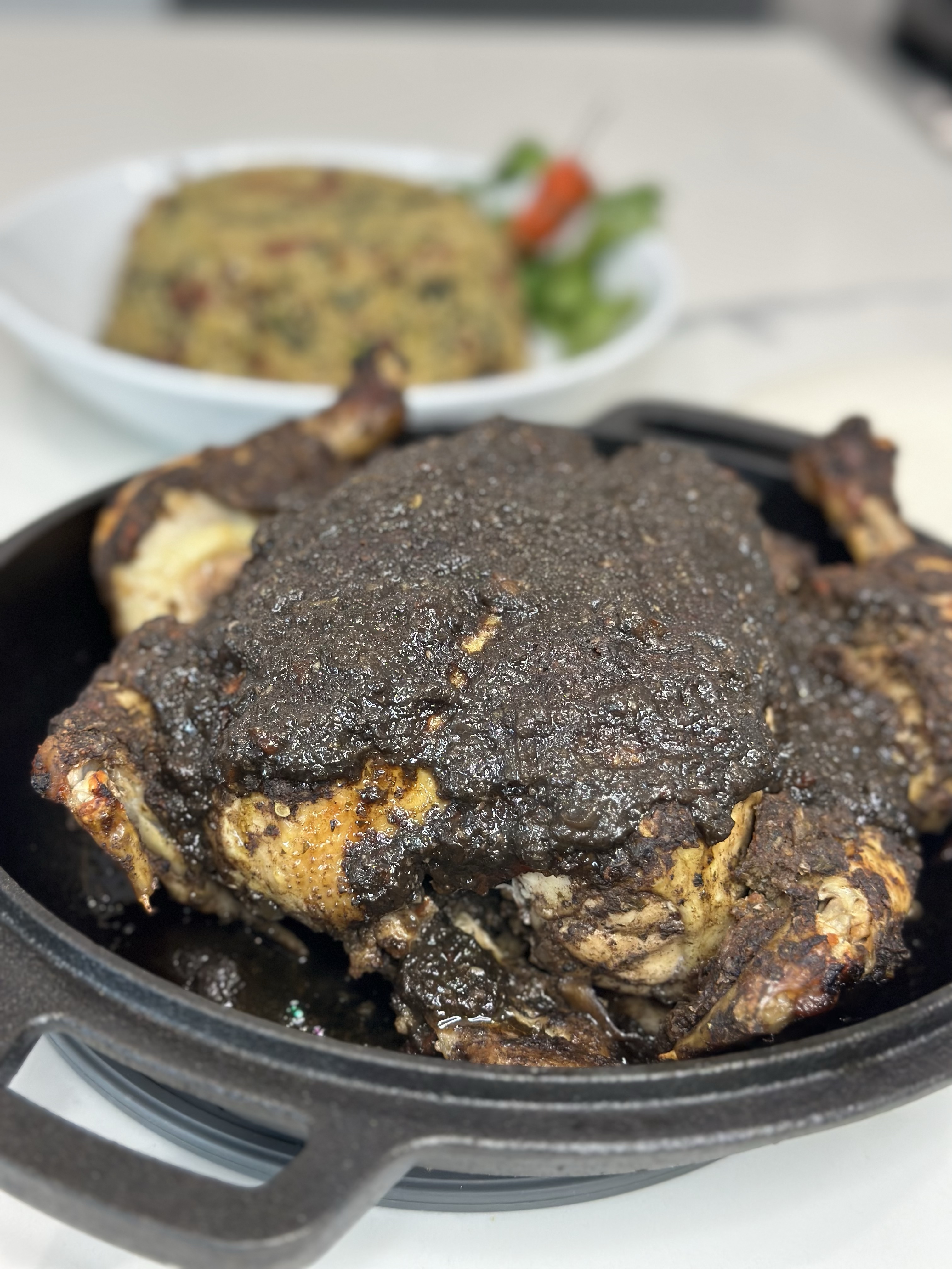 Cast Iron Jerk Chicken