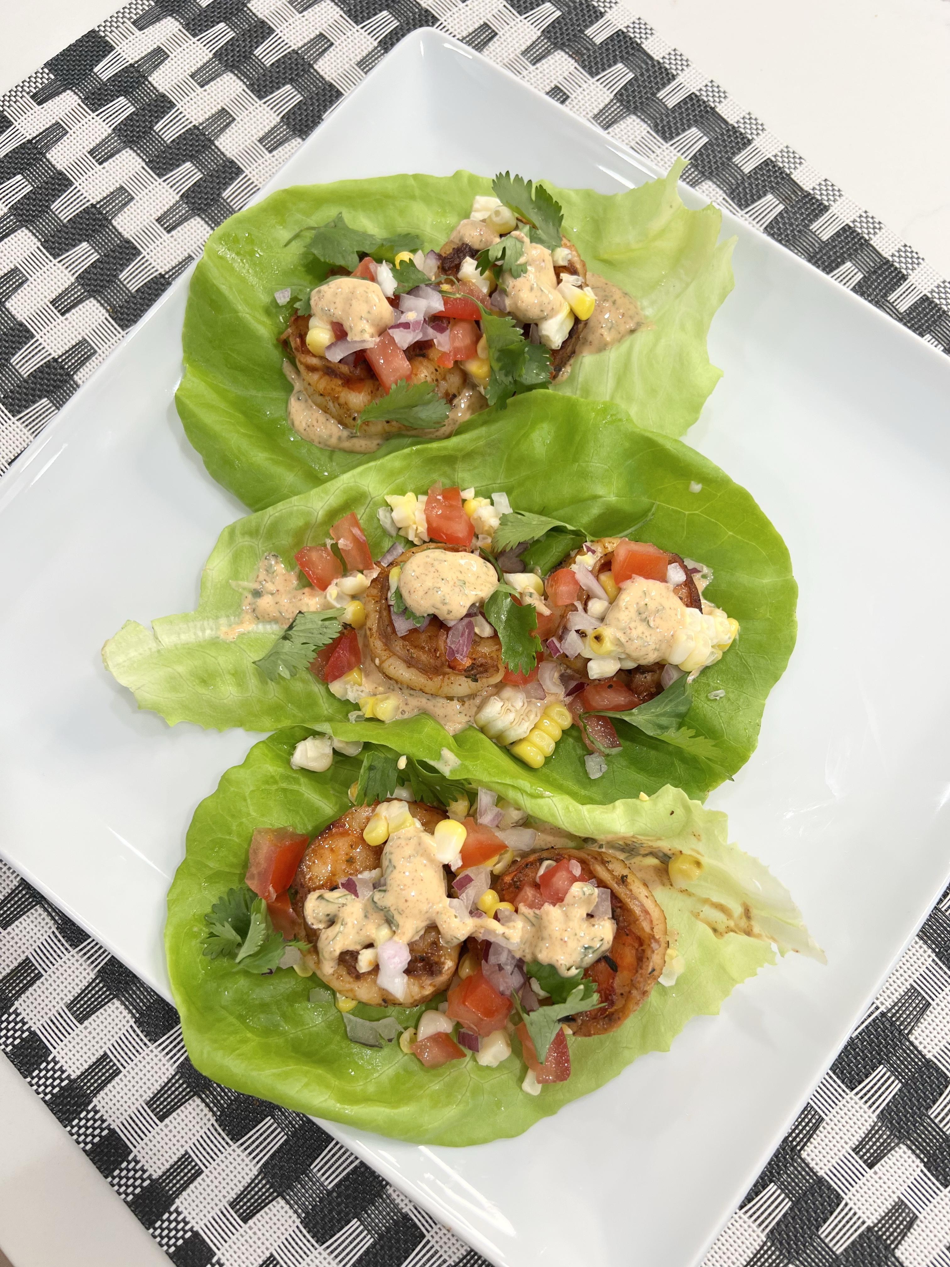 The Perfect Summer Grilled Shrimps Lettuce Wraps