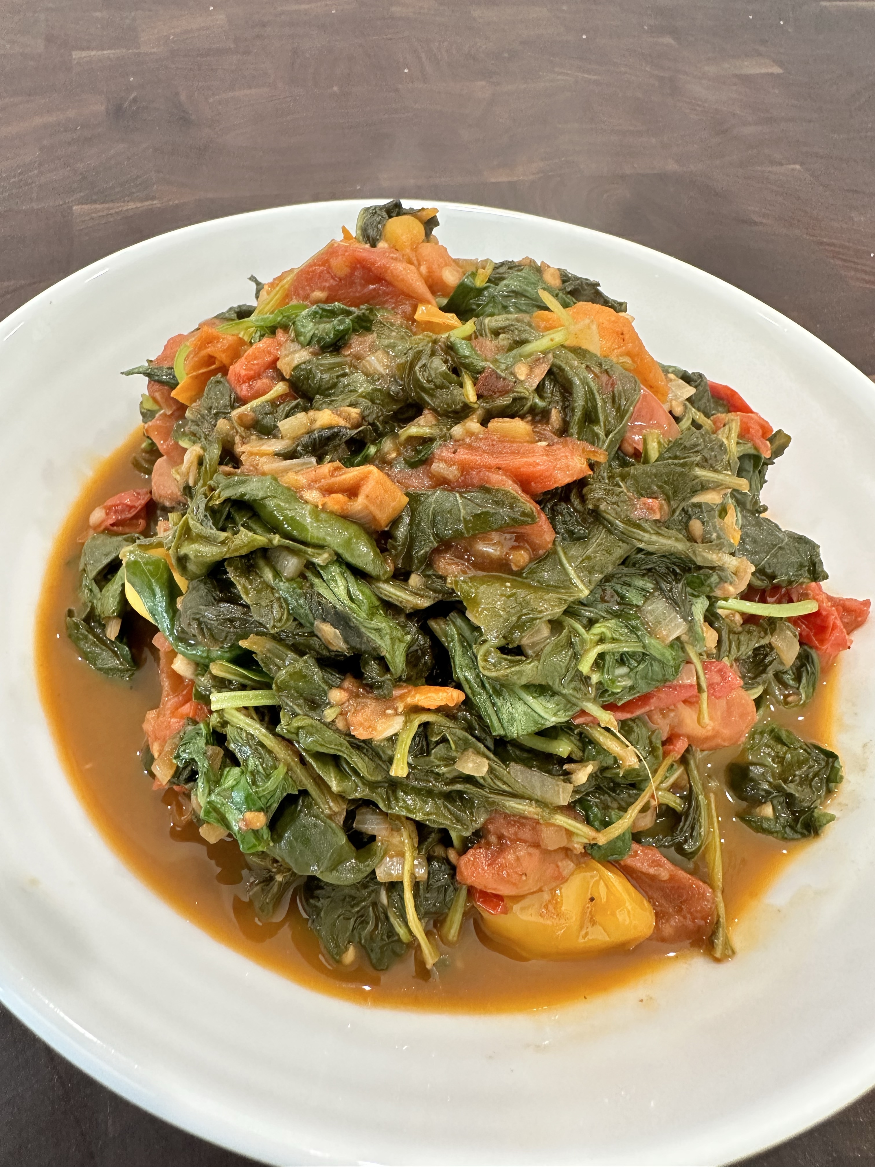 Braised Kale with Basil