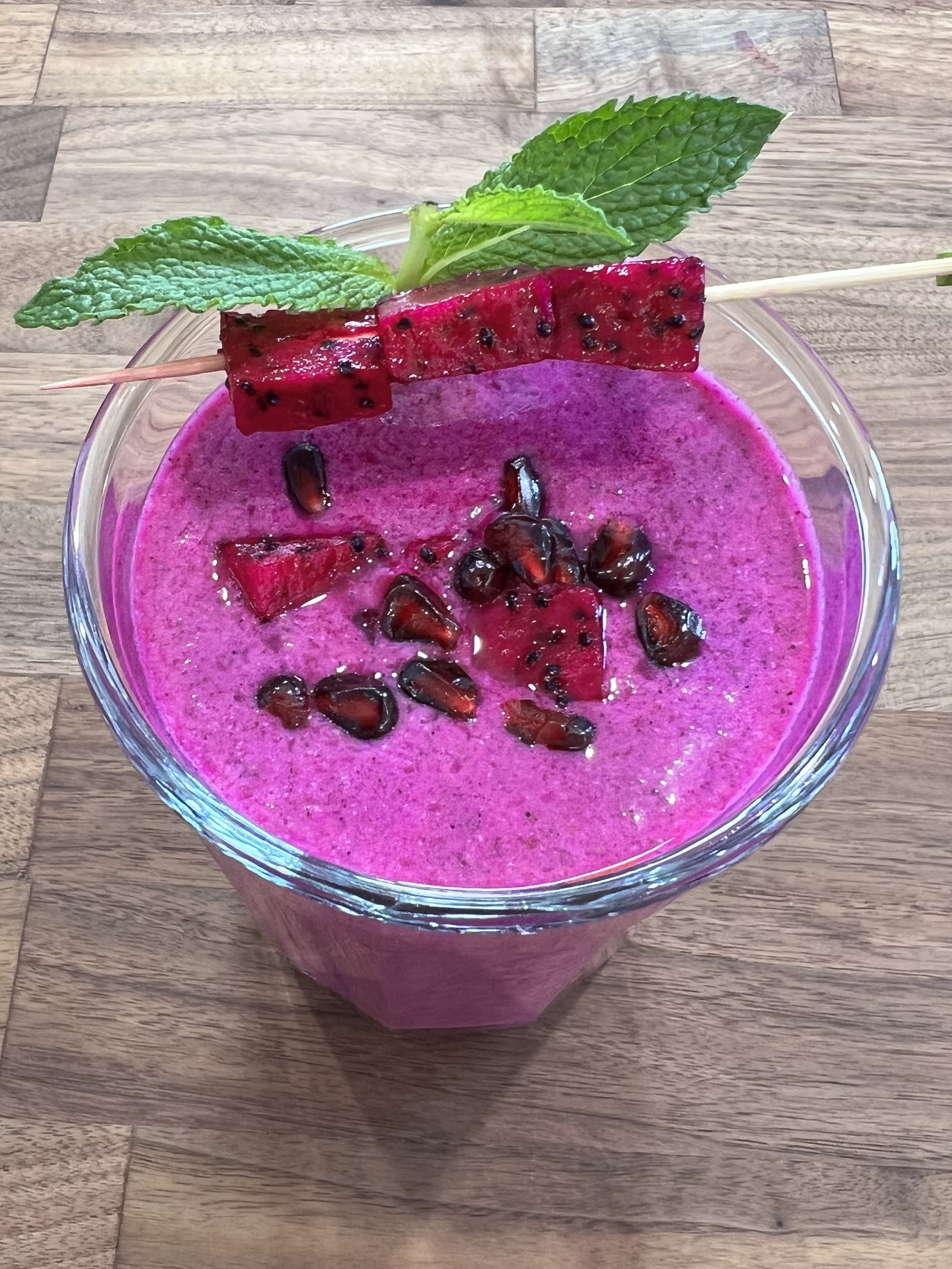 Dragonfruit Kiwi Pomegranate Smoothie