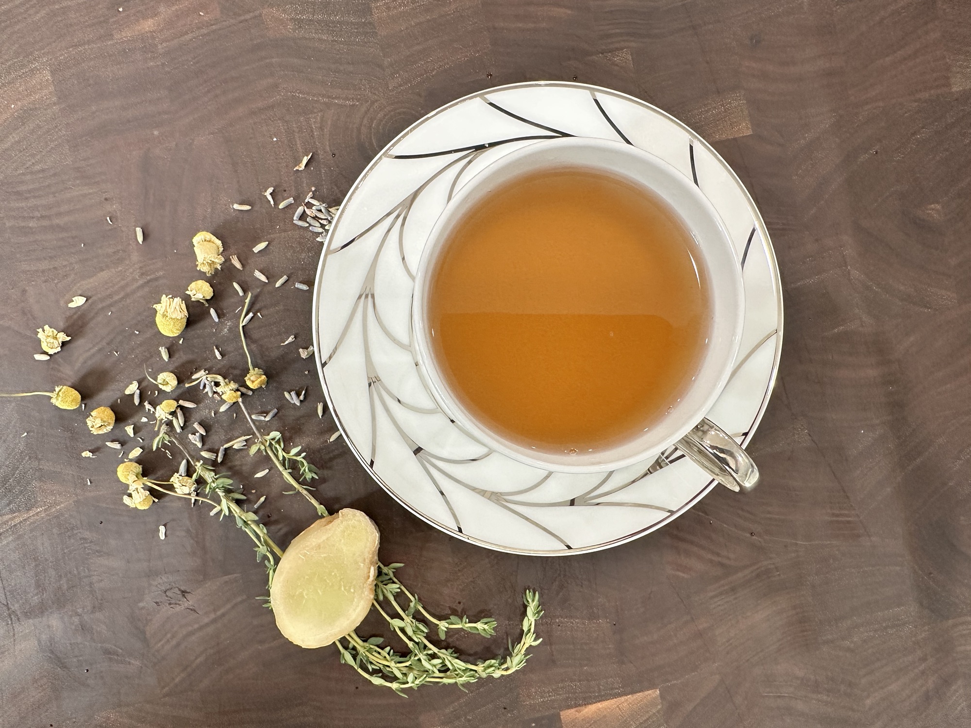Soothing Herbal Lavender-Chamomile Tea