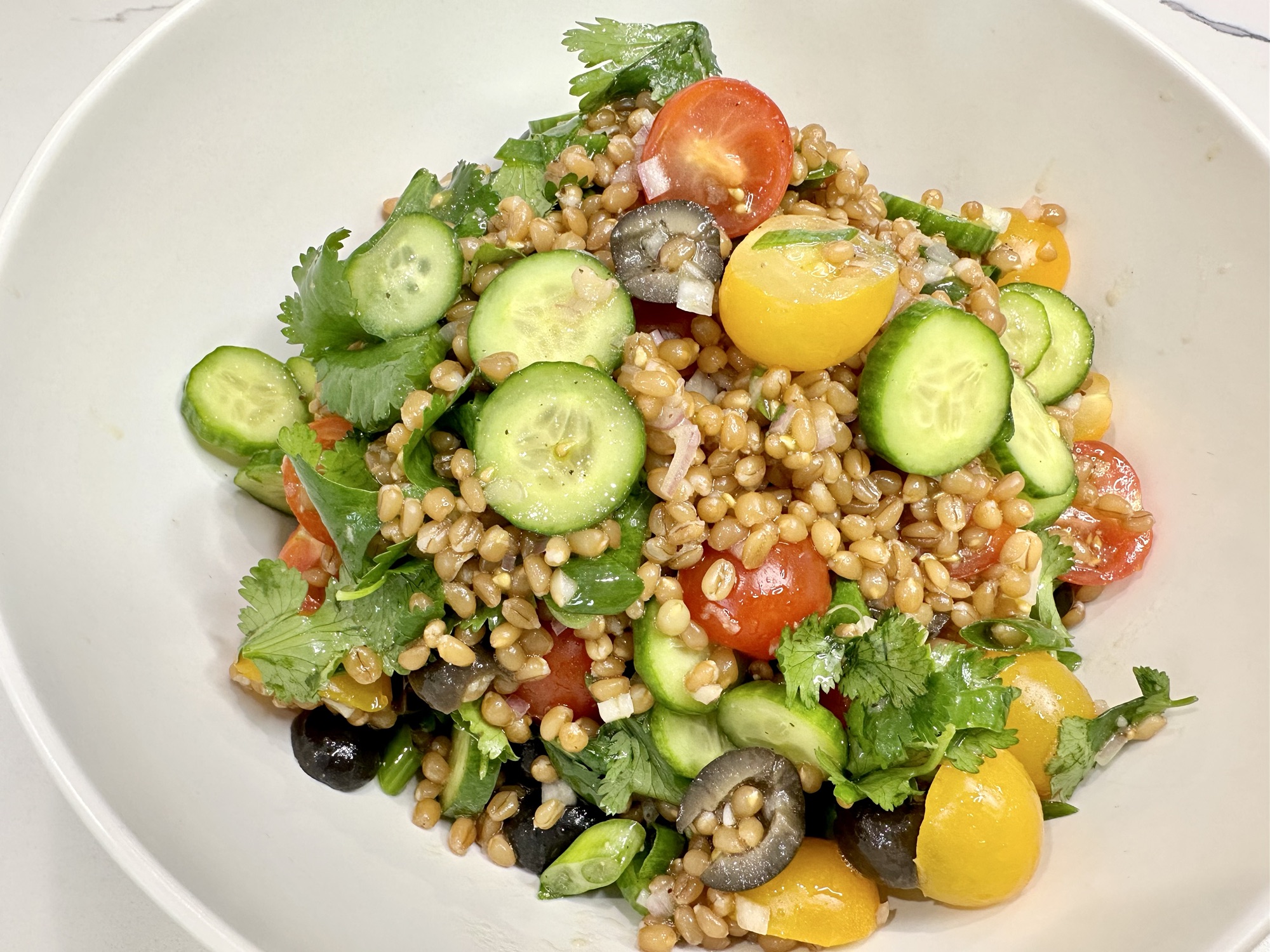 Nutrient-Rich Wheat Berries Salad