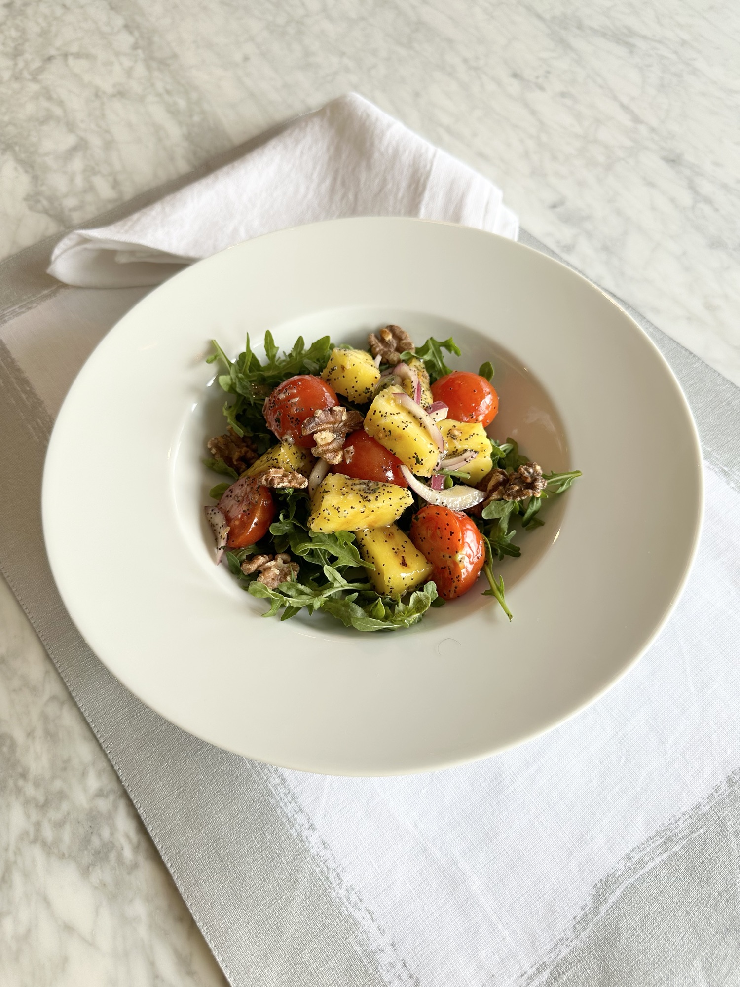 Refreshing Grilled Pineapple Salad