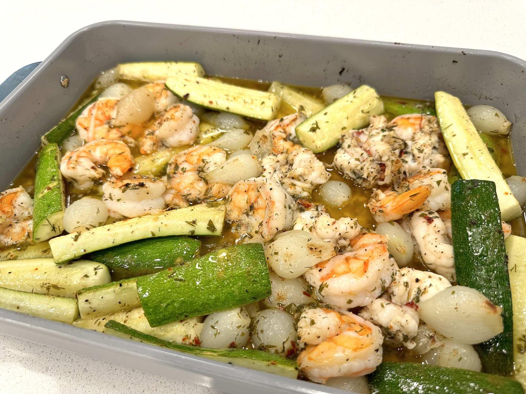 Baked Shrimps Lobster & Vegetables