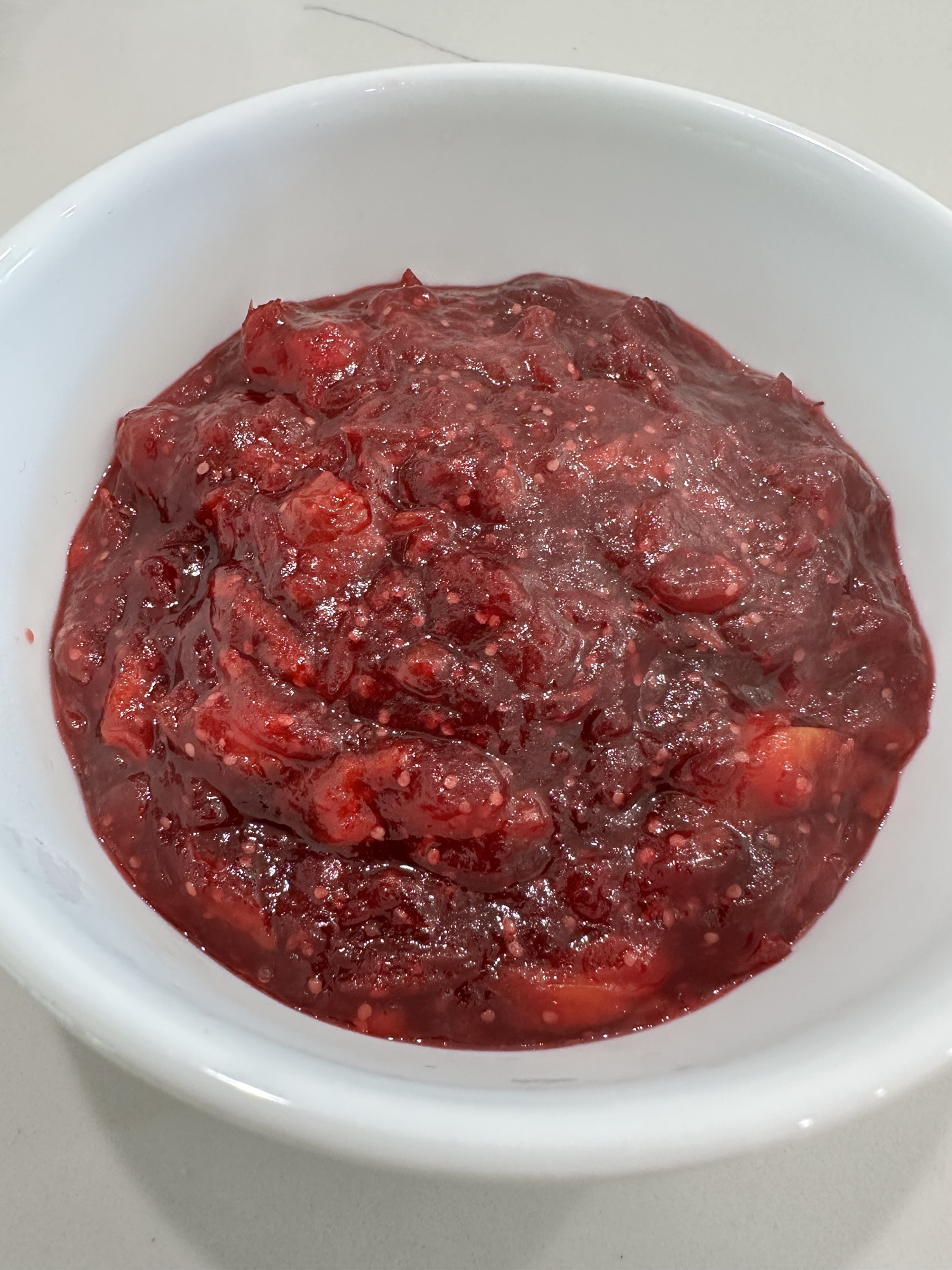 Homemade Cranberry Gooseberry Sauce
