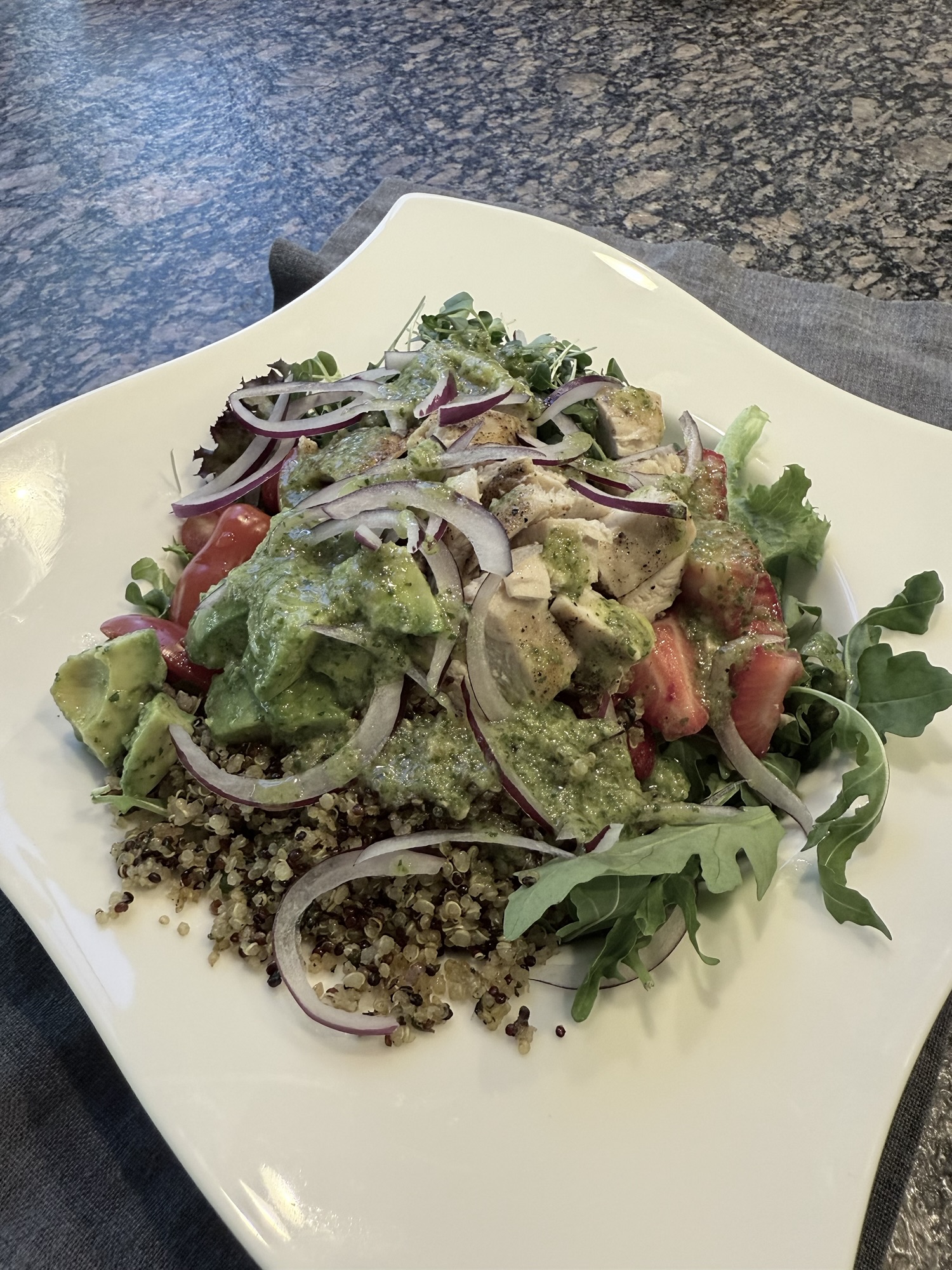 Roasted Quinoa Chicken Salad