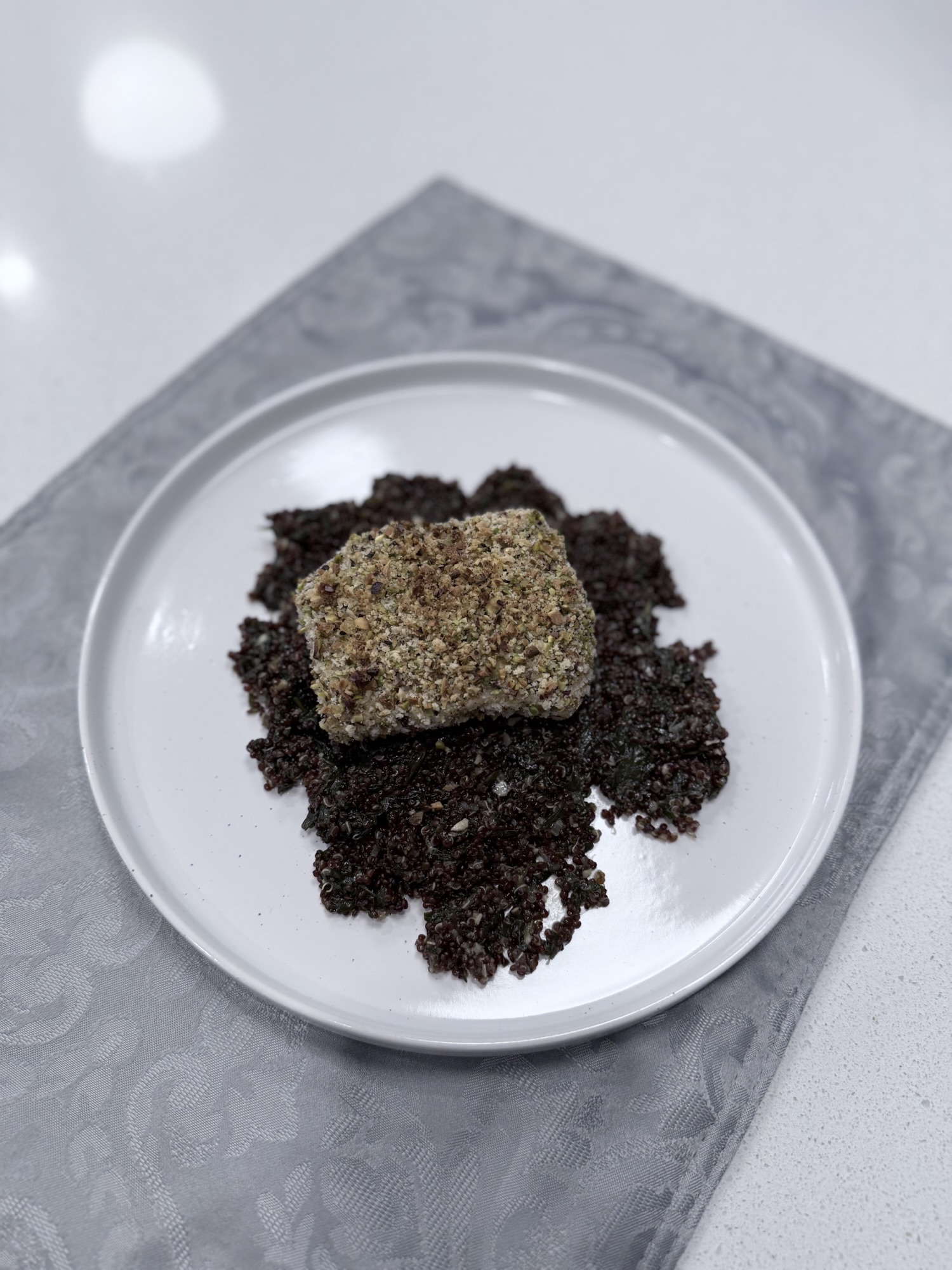 Red Quinoa With Spinach